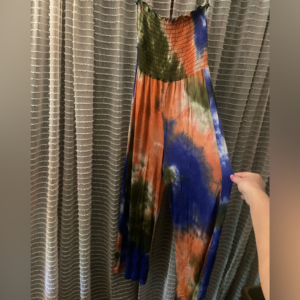 Multicolor Tie-Dye Jumpsuit